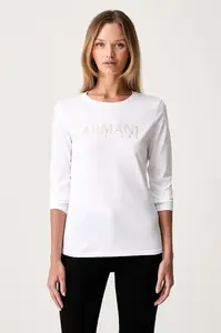 Armani Exchange tričko s dlhým rukávom dámske bavlnené