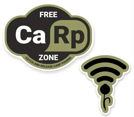 4anglersdesign samolepka 71 free carp zone