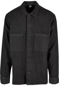 Urban Classics Košeľa  čierny denim