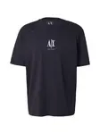 ARMANI EXCHANGE Tričko  tmavomodrá / biela