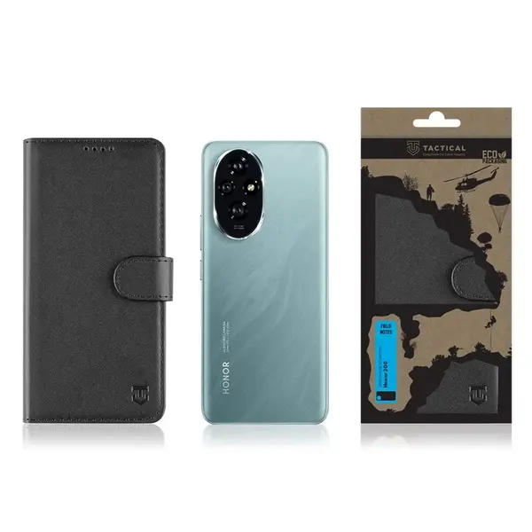 Flipové pouzdro Tactical Field Notes pro Honor 200, černá