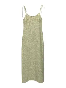 Pull&Bear Letné šaty  hnedá / zelená / pastelovo zelená