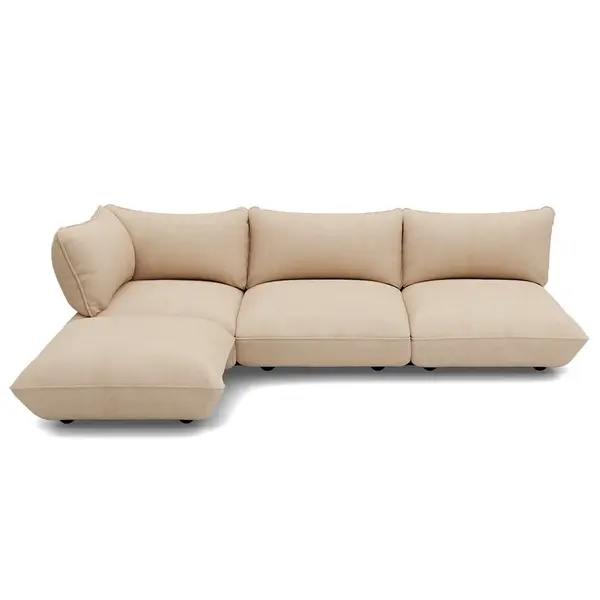 Modulárna sedačka Sumo Corner Sofa menčester, viac farieb - Fatboy Farba: béžová (ľavý)