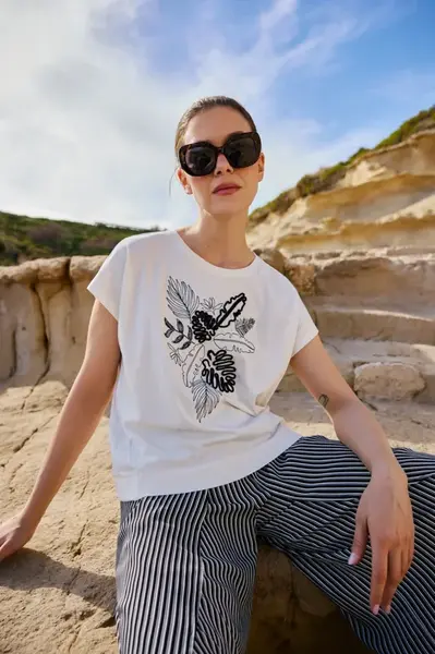 Dámské triko Marisse Off White