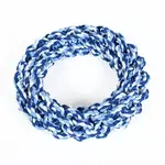 Přetahovadlo Reedog kruh modrá, pletená hračka, 19 cm