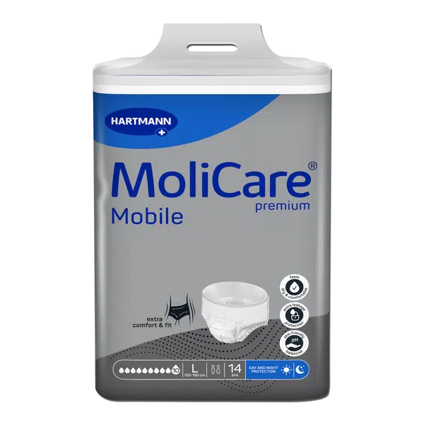 Inkontinenční kalhotky natahovací MoliCare Mobile 10k L 14ks