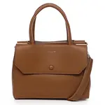 Elegantní dámská koženková kabelka Ina, koňaková