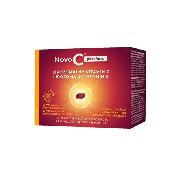 Novo C plus forte lipozomální vitamín C 60 tobolek