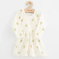 Dojčenské šaty z organickej bavlny s dlhým rukávom New Baby Olivy 56 (0-3m)