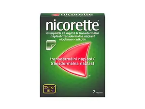 Nicorette Invisipatch 25mg/16h transdermální náplast 7ks