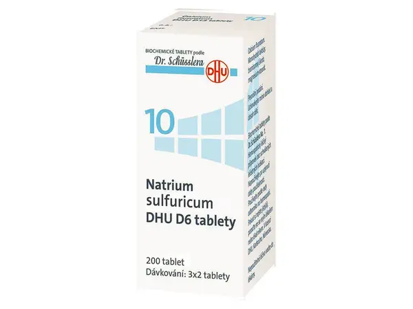 Natrium Sulfuricum DHU D6(D12) 200 neobalených tablet