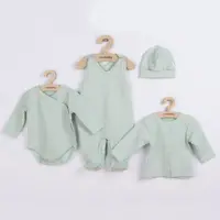 4-dielna dojčenská súpravička do pôrodnice New Baby I AM mätová 62 (3 - 6 mes)