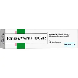 Echinacea/vitamin C 1000/zinc Eff.tbl.20 Generica