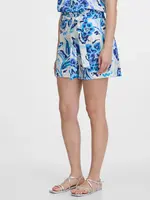 Orsay Light Blue Women's Patterned Shorts - Women's