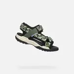 Dark green boys' sandals Geox Borealis - Boys