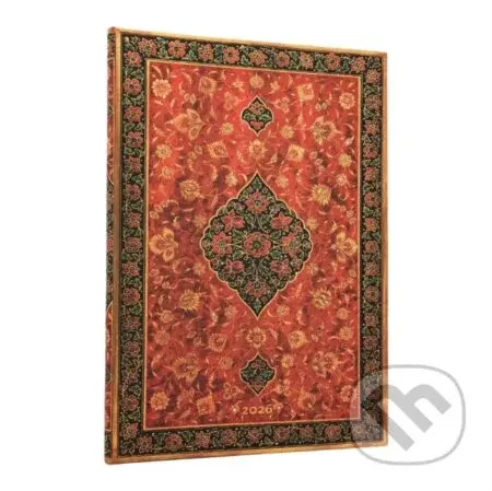 Paperblanks - týždenný diár Layla 2026 (grande, vertikálny, elastické zatváranie)