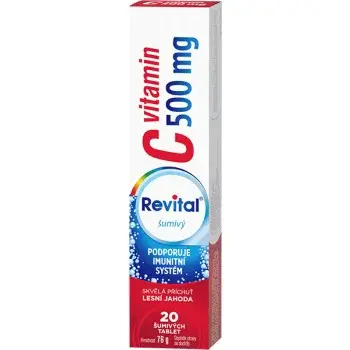 Revital C Vitamin 500mg Jahoda Tbl.eff.20