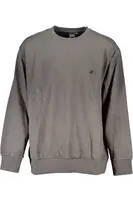 Pánská šedá mikina bez zipu