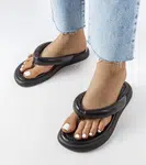 marka niezdefiniowana Black Massive Flip-Flops Smithfield