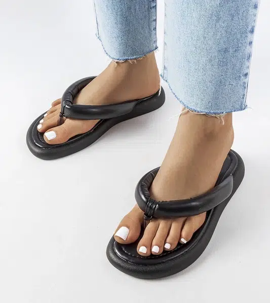 marka niezdefiniowana Black Massive Flip-Flops Smithfield
