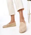 Gemre Beige Platform Espadrilles Luna