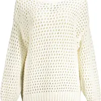 GANT WOMEN'S WHITE SWEATER
