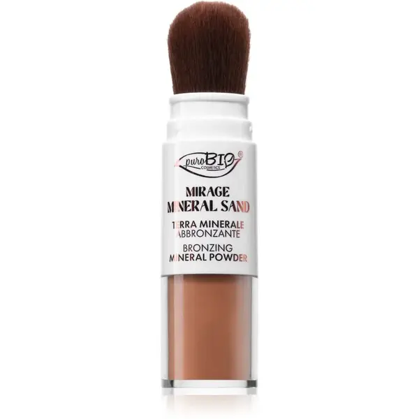puroBIO Cosmetics Mirage Mineral Sand minerální bronzující pudr na obličej a tělo odstín 02 3.5 g