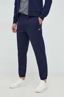 Tepláky Lacoste tmavomodrá barva, melanžové
