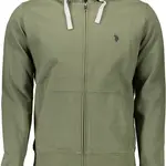 US POLO GREEN MEN'S SWEATSHIRT WITH ZIP