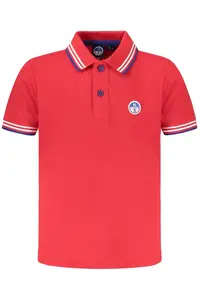 Dětské červené polo triko s krátkým rukávem