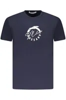TRUSSARDI MEN'S SHORT SLEEVE T-SHIRT BLUE