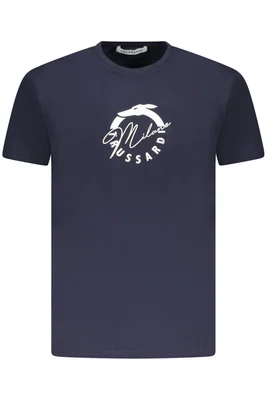 TRUSSARDI MEN'S SHORT SLEEVE T-SHIRT BLUE