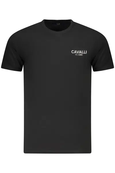 CAVALLI CLASS SHORT SLEEVE T-SHIRT MEN BLACK