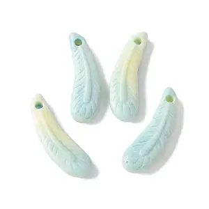 Natural Rainbow Alashan Agate Pendants