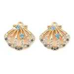 Brass Micro Pave Cubic Zirconia Charms