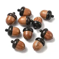 Wooden Acorn Box Jewelry Pendants
