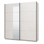 Šatní skříň se zrcadlem 200 dina - bílá