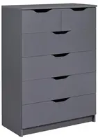 Zásuvková komoda petrus - šedá