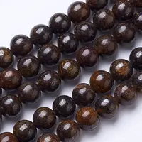 Natural Bronzite Beads Strands