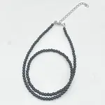 Vintage Unisex Natural Obsidian Beaded Necklaces
