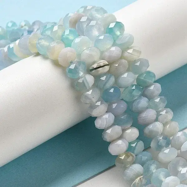 Natural Banded Agate/Striped Agate Beads Strands