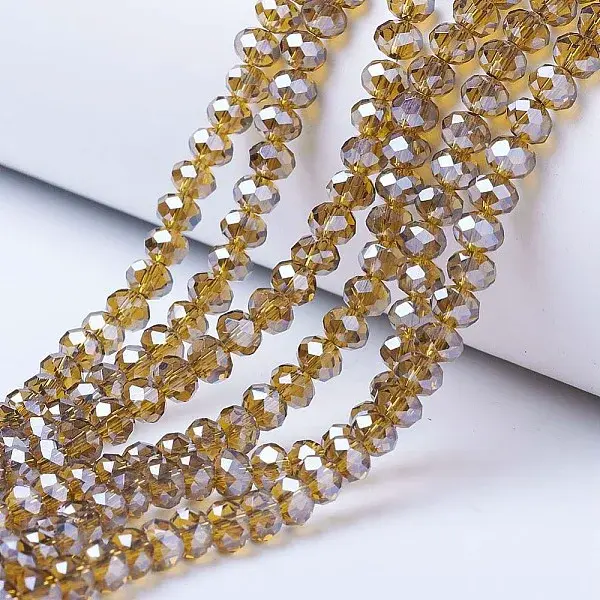 Electroplate Glass Beads Strands