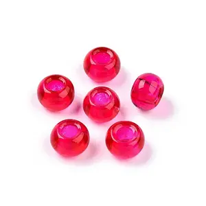 Baking Paint Transparent Glass European Beads