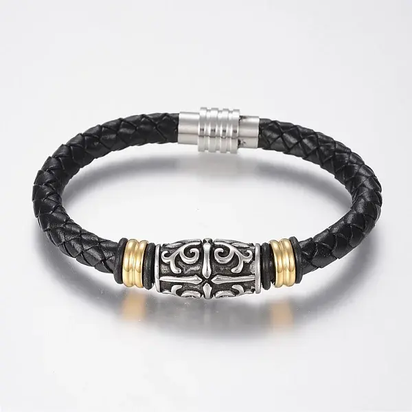 Braided Leather Cord Bracelets