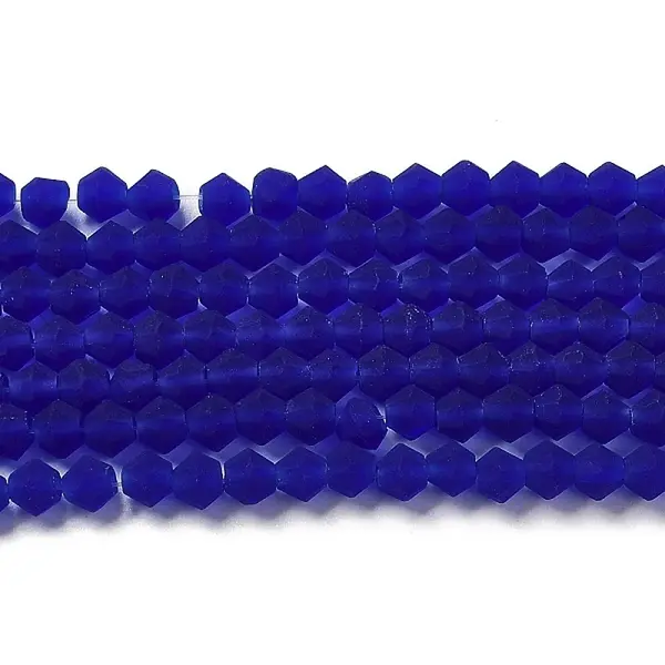 Imitate Austrian Crystal Frosted Glass Beads Strands