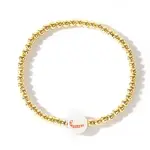 Christmas Brass Beaded Stretch Bracelets