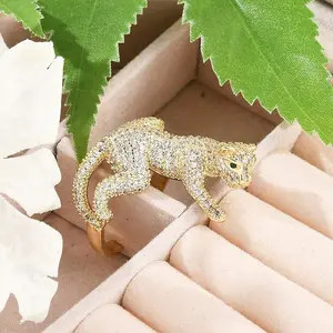 Brass Micro Pave Clear Cubic Zirconia Cuff Rings for Women Men