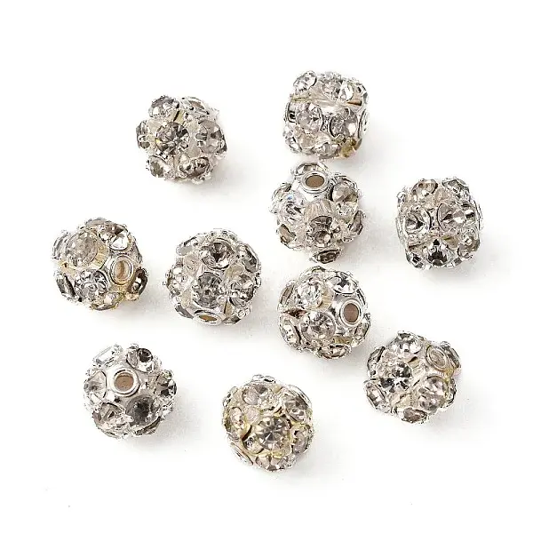 Brass Rhinestone Beads