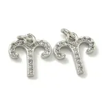 Rack Plating Brass Micro Pave Cubic Zirconia Pendants