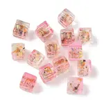 Baking Painted Handmade Gold Sand Lampwork Beads
